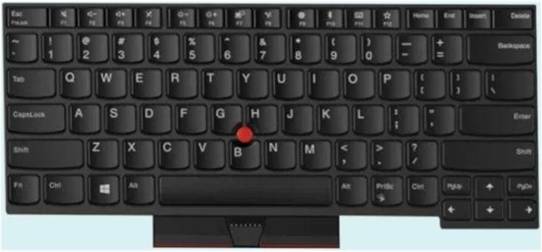 Lenovo QWERTY Notebook Replacement Keyboard Black