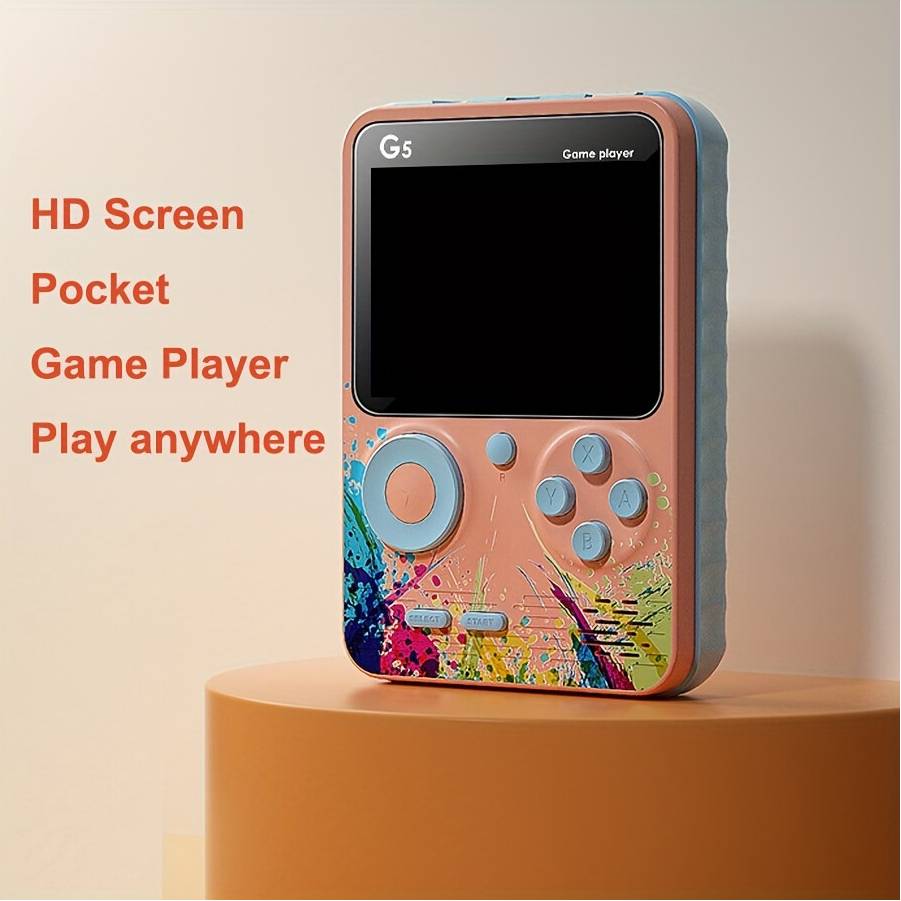 Retro Handheld Game Console Pink