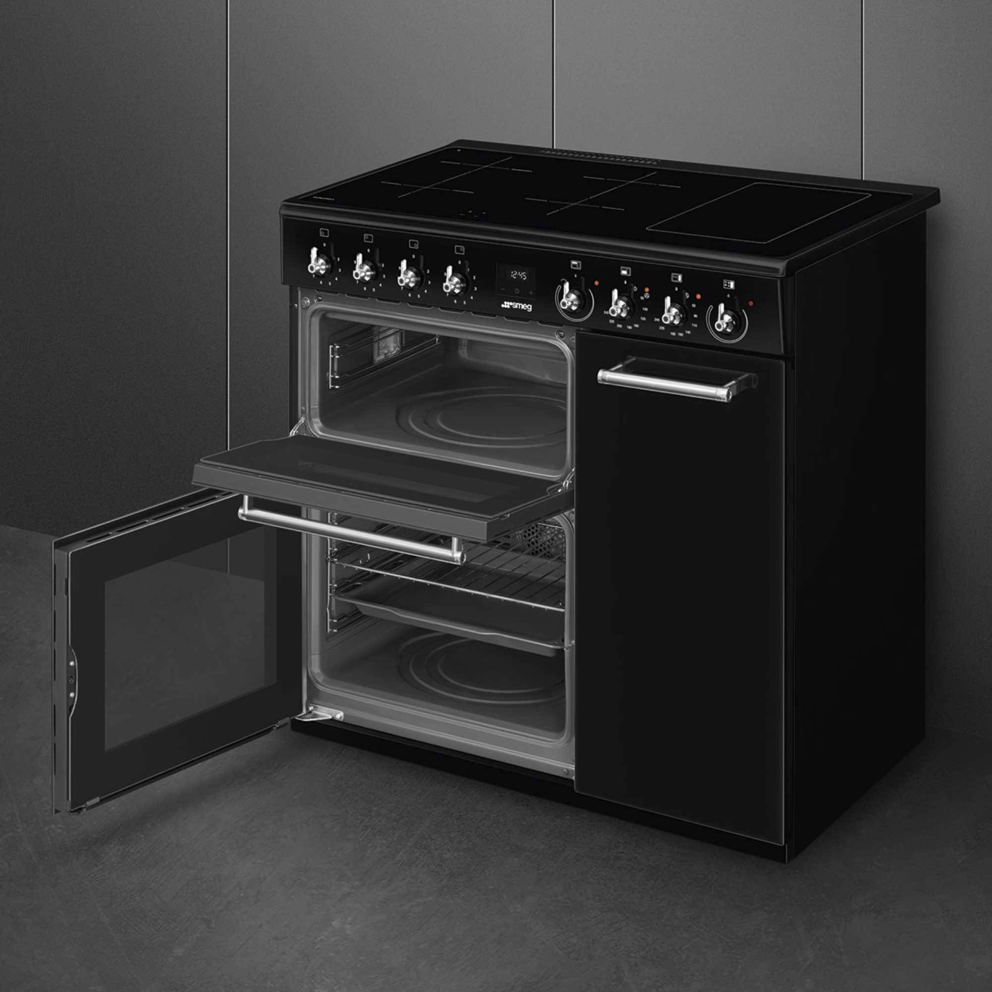 Smeg CX93IMBL Induction Range Cooker