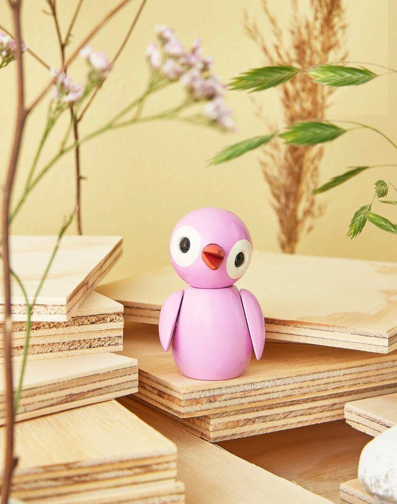 Trefigur FuglPowerfulPink