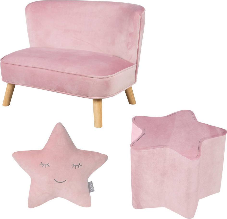 Roba Barnsoffa 3-Delars Set Rosa Mauve