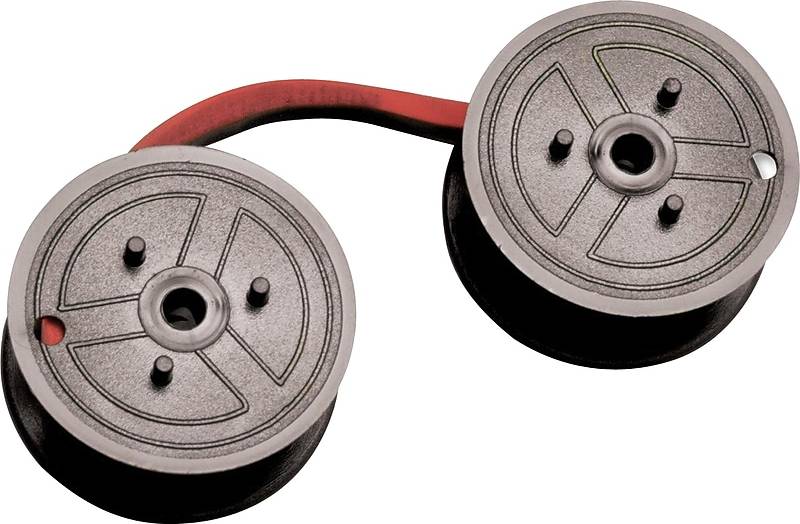 Two-Spool Universal Calculator Ribbon - Black/Red