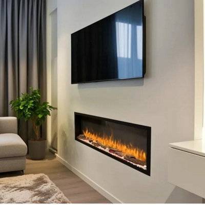 Endeavour Hawnby Slim Frame Inset Electric Fire 48 Inch