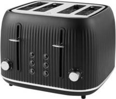 George Home Black Textured 4-Slice Toaster