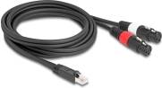 DeLock DMX Cable RJ-45 2 m Sort