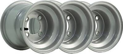Parnells Golf Buggy Rims Silver 4 Inch PCD Set Of 3