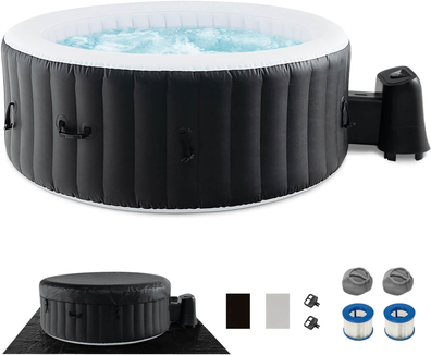 Inflatable spa hot tub Costway Inflatable Hot Tub 70 Inch Round SPA Pool