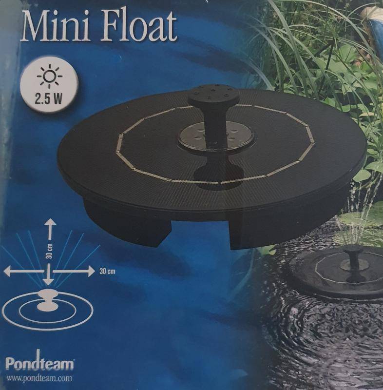 Mini Float Solcelle Springvand