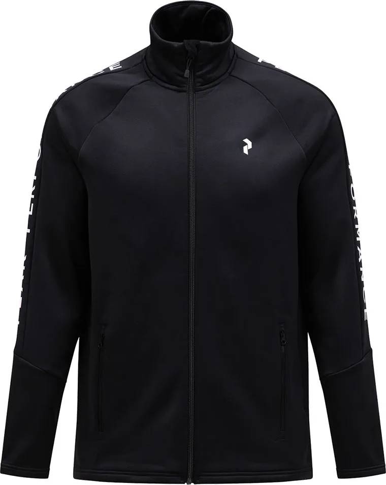 Peak performance jakke mænd Peak Performance Rider Full Zip Fleece Jacket - Black