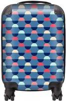 Warren Reed Geometric Pattern Suitcase Blue Small