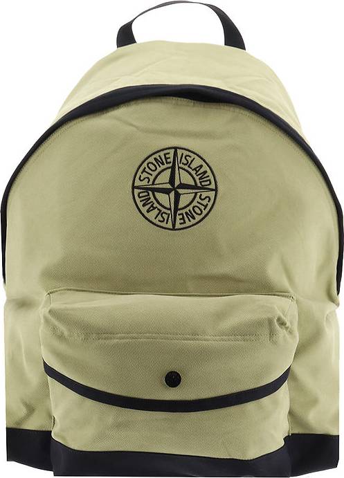 Stone Island Rygsæk Med Logo - Grøn/Sort