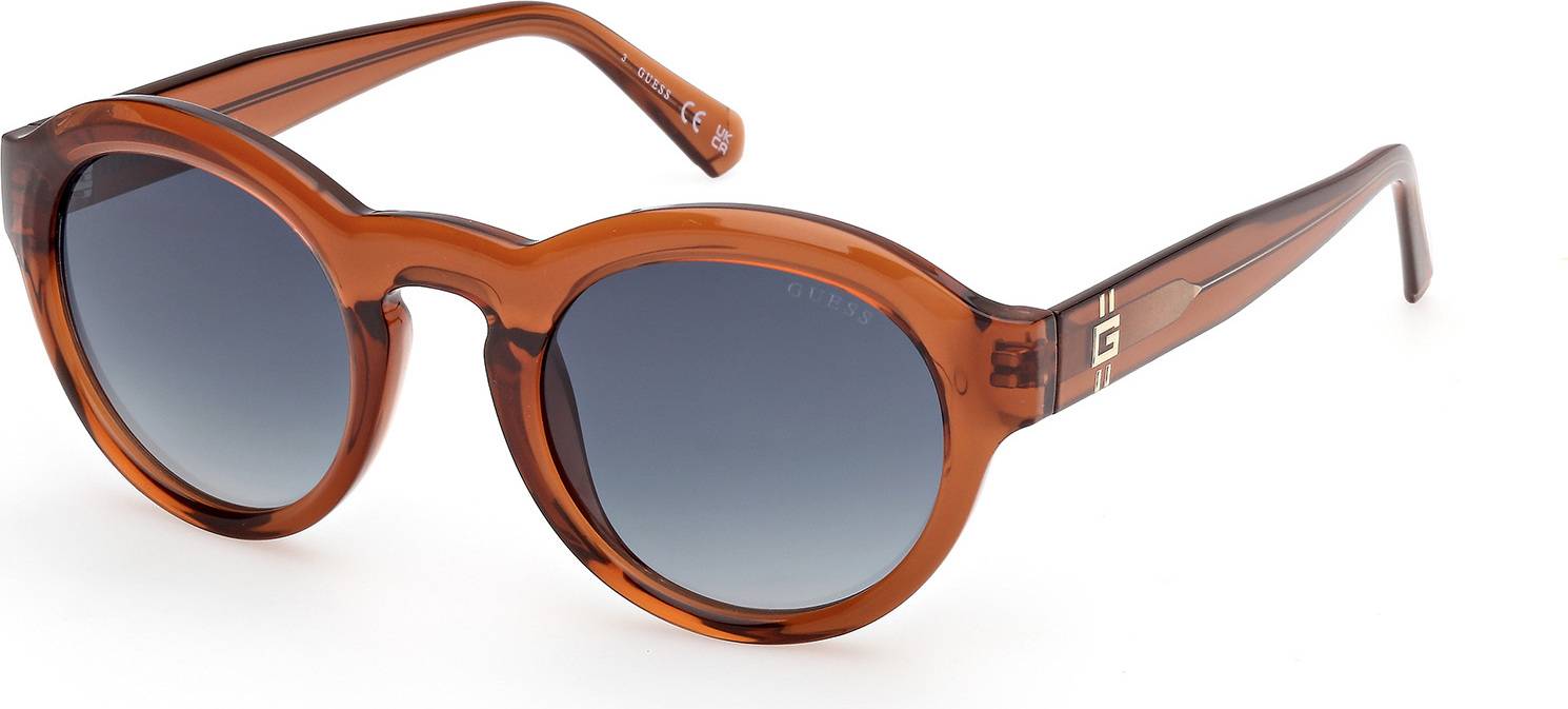 Guess GU00205 48W Solglasögon Injicerad Rund Normal - Bruna