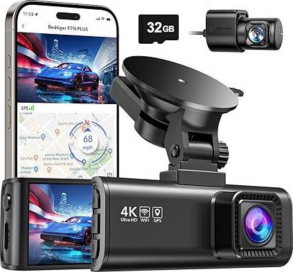 Dash cam Redtiger Dash Cam Front Rear 4K 2.5K