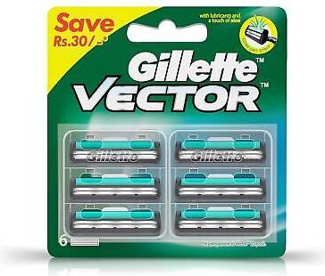 Shaving razor blade Gillette Vector Plus Manual Shaving Razor Blades 6s Pack