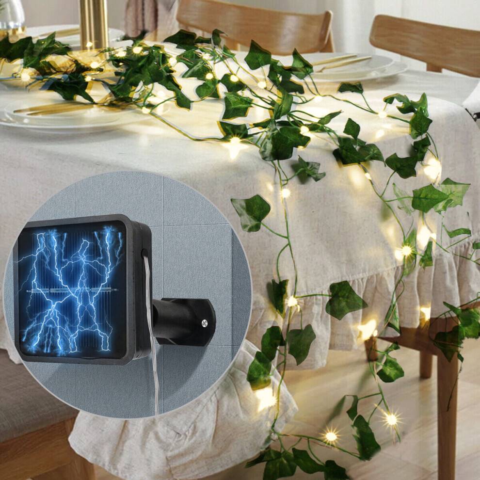 SKESRJTOP LED Solar Powered Ivy Fairy String Lights