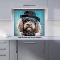 Warren Reed Dog Splashart Kitchen Splashback 700mm x 650mm Splash Guard