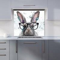 Warren Reed Rabbit With Glasses Splashart 900mm x 750mm Splash Guard