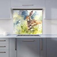 Warren Reed Watercolour Kitchen Splashback W600mm x H600mm Splash Guard