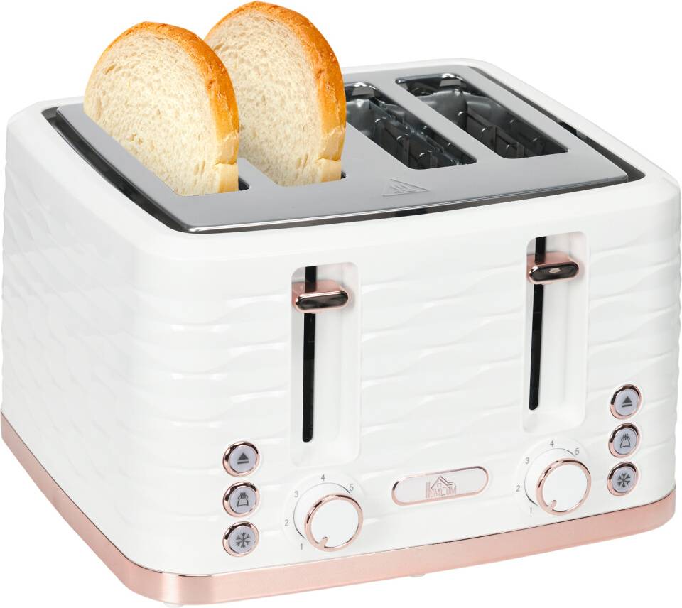 Homcom Toaster 1600W with 4 Slot