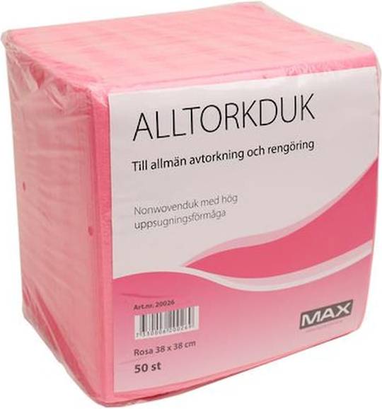 Alltorkduk Rosa 50-pack