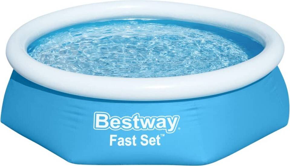 Bestway fast set pool Bestway Uppblåsbar Pool Fast Set Rund 244x66 cm