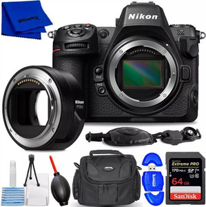 Nikon z8 Nikon Z8 Mirrorless Camera and FTZ II Mount Adapter 7PC Accessory Bundle