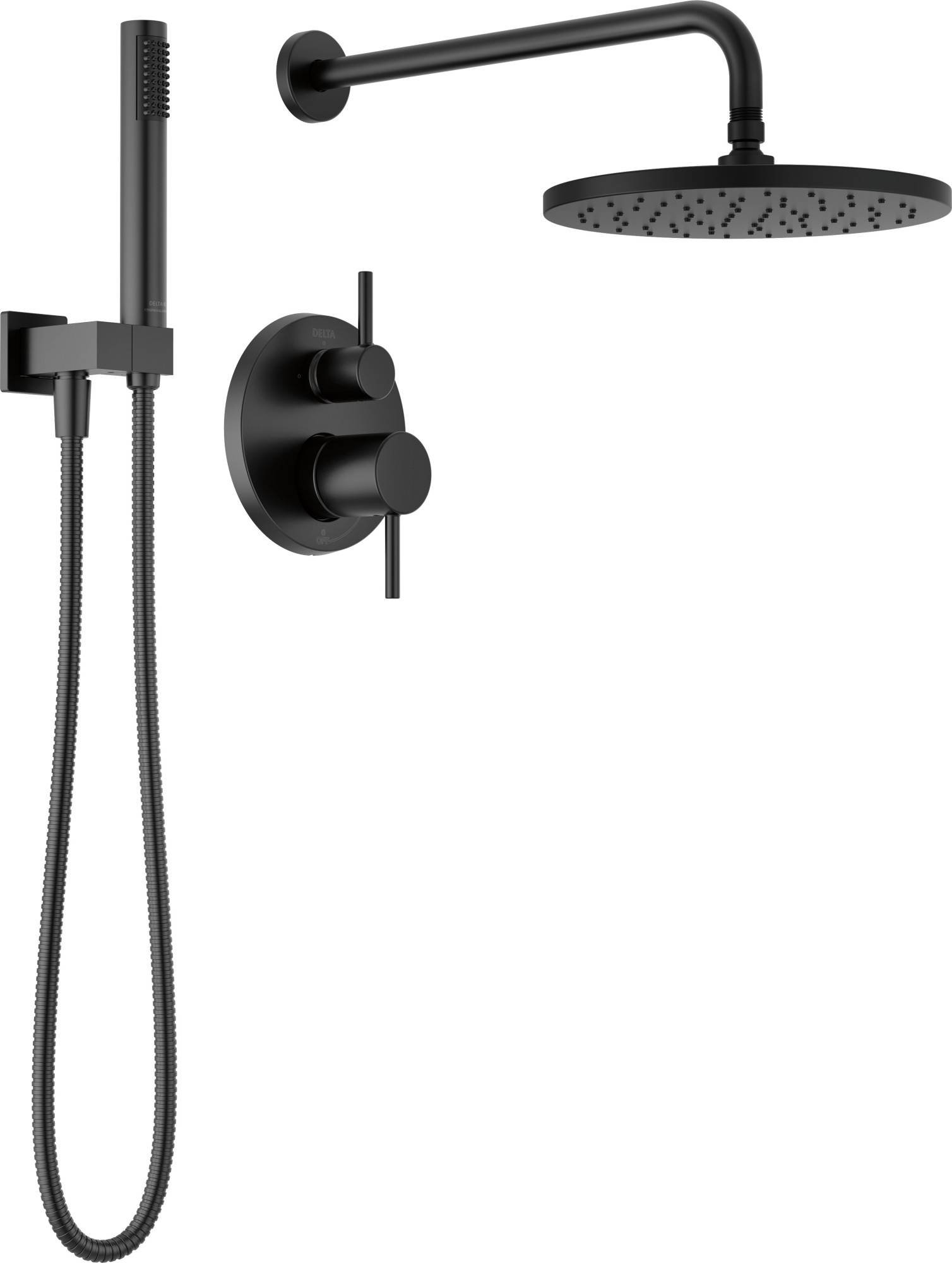 Delta shower valve Delta T342702 Modern Round Shower System