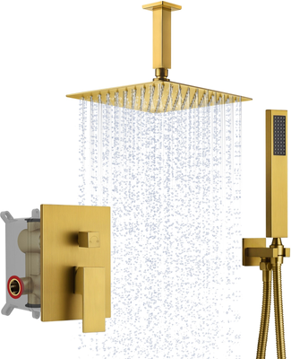 Bathroom shower head set Everstein Rainfall 10 Inch Shower System