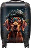 Warren Reed Dog Splashart Suitcase Multi Small