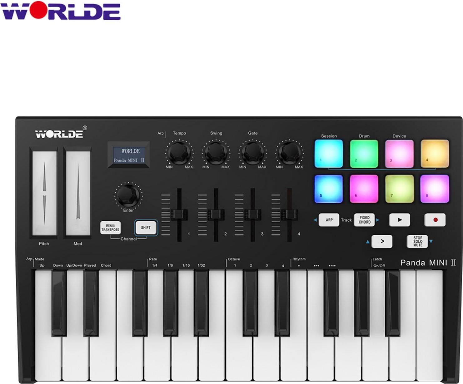 Worlde Panda Mini II Portable Keyboard Controller