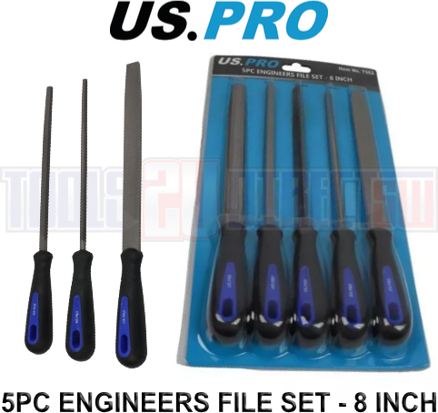 US PRO 8 Inch 5pc Engineers File Set 7562 Rasp