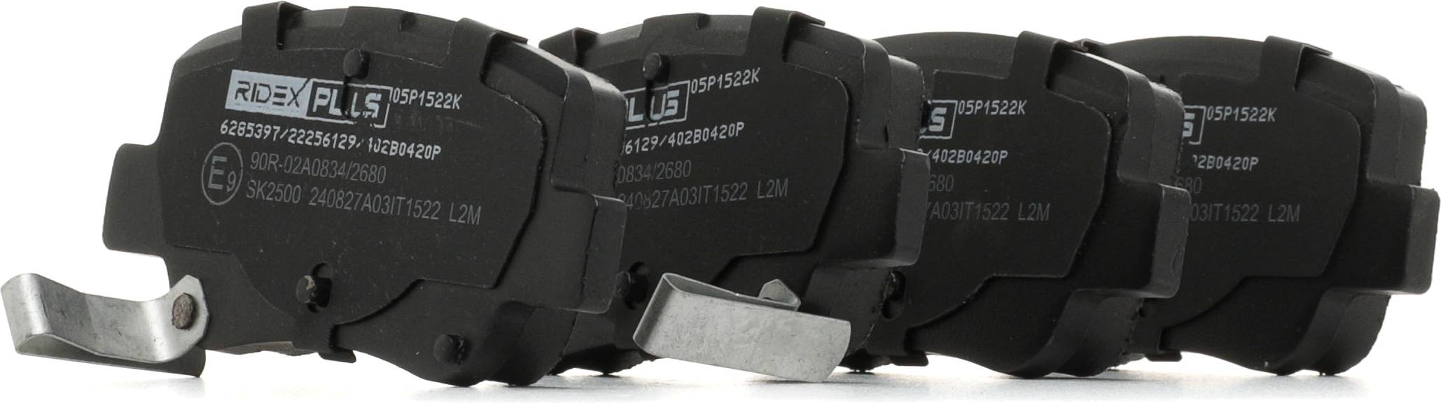 Ridex Brake Pad Set Rear Axle