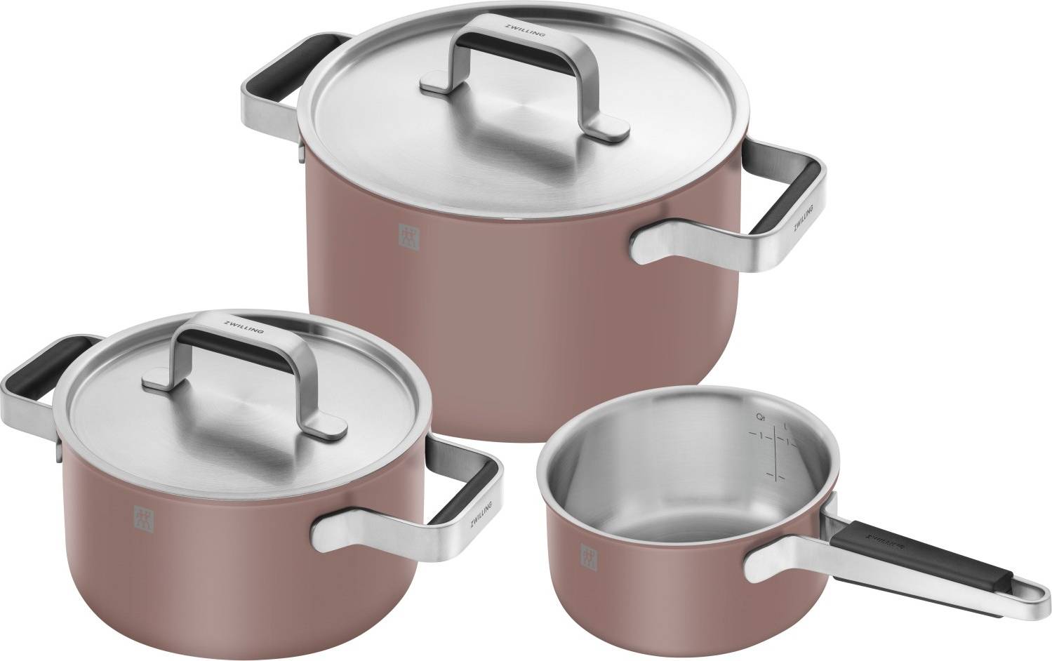 Kastrullset Zwilling Pure Kastrullset 5 Delar Rosa Set