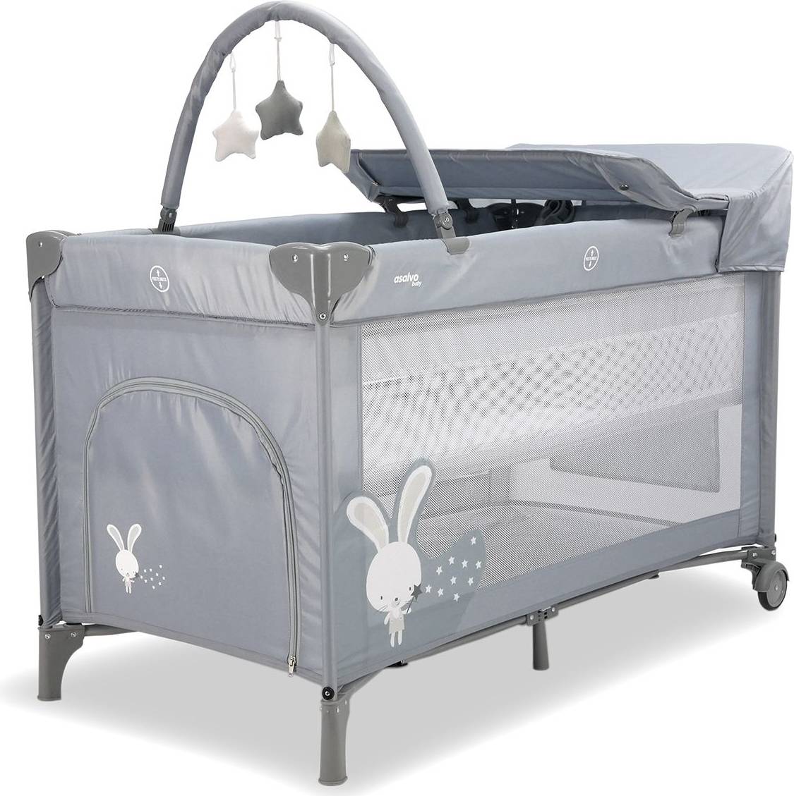 Weekendseng Asalvo Weekendseng Complet Rabbit Grå