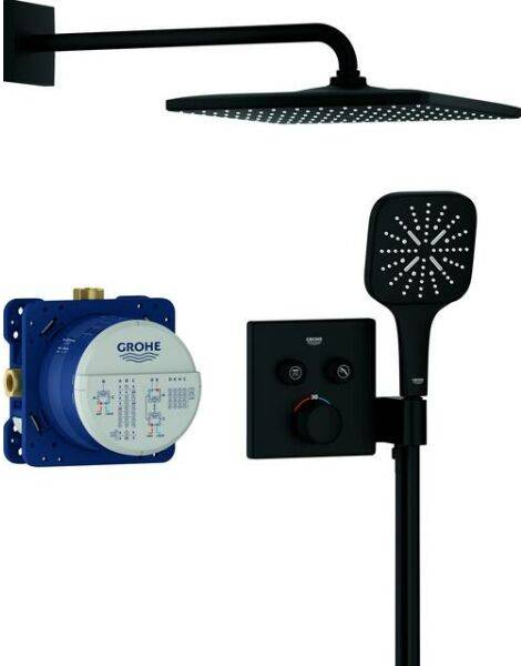 Grohe bruser sort Grohe Grohtherm SmartControl Sampak Indbyg 3SC Cube Mat Sort