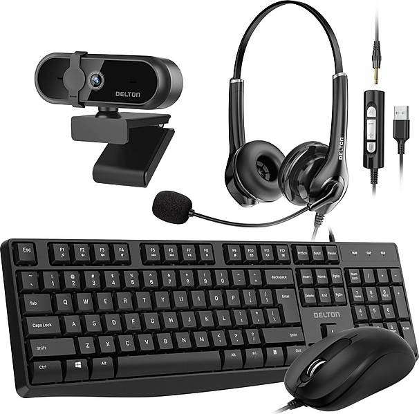 Keyboard and mouse bundle Delton Work Anywhere 10Y Computer Peripheral Kit - Black