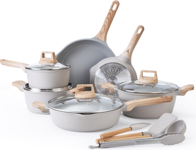 Kitchen cookware Country Kitchen 14 Piece Cookware Set with lid
