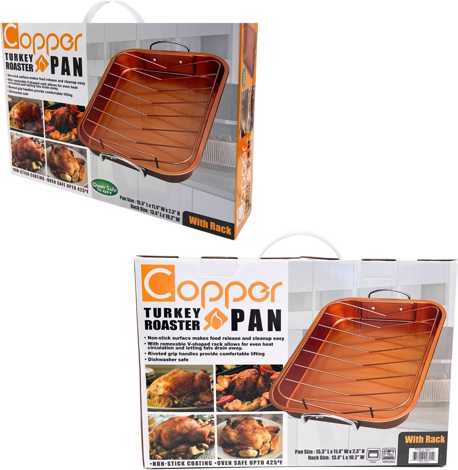 Copper pan set Turkey Roaster Pan Size One Color Cookware Set