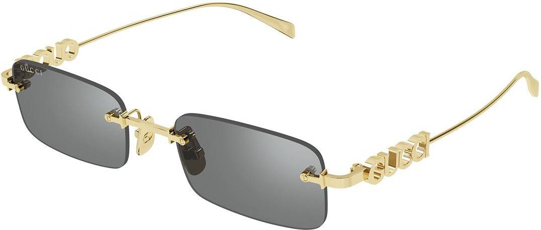 Gucci Rectangular Sunglasses - Metal Gold