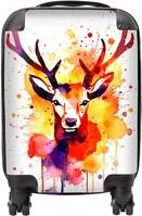 Warren Reed Watercolour Stag Face Suitcase Small