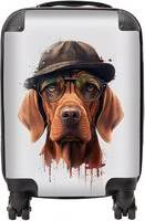 Warren Reed Dog Splashart Suitcase Multi Small
