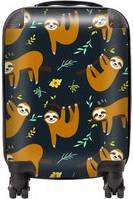 Warren Reed Cute Sloths Suitcase Brown Small