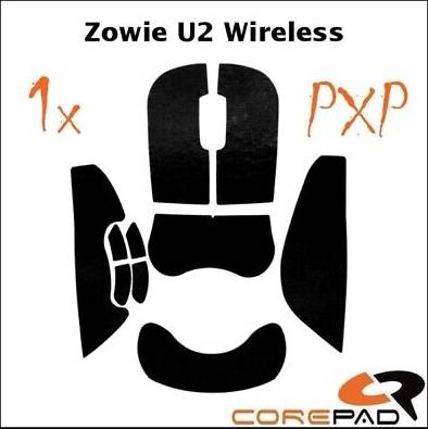 Corepad PXP Grips til ZOWIE U2 Sort