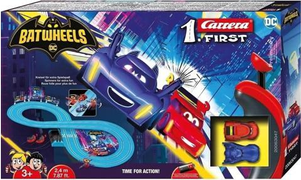 Carrera 20063047 Batwheels Time For Action First Beginner Slot Car Racing Set