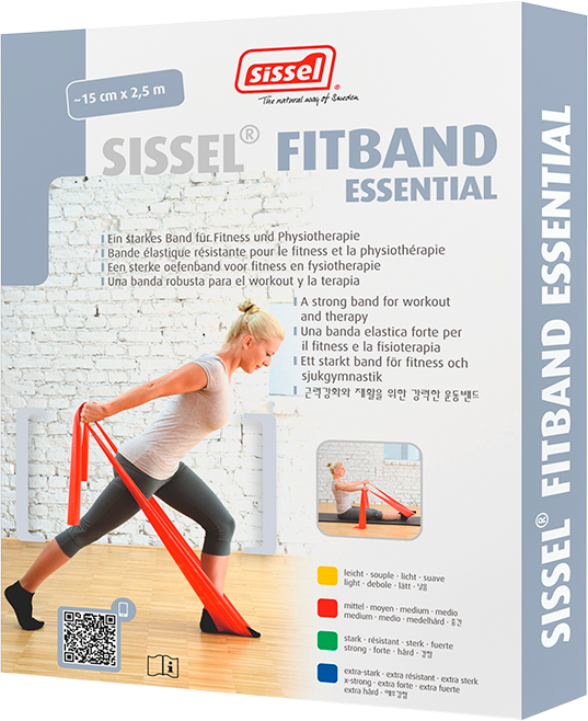 Fitband Essential Medium Rood 1 stuk