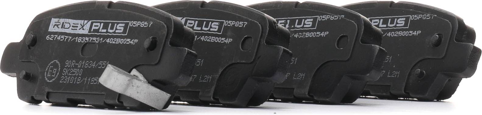 Ridex Plus Brake Pad Set Rear Axle