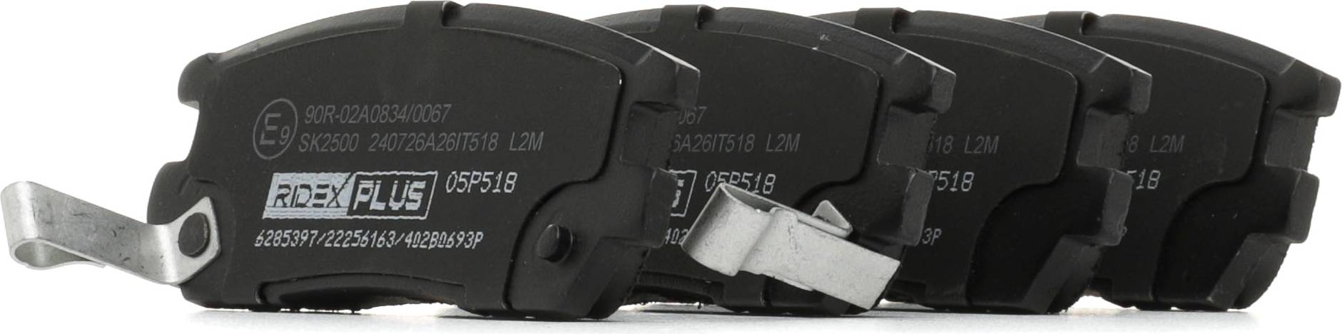 Ridex Brake Pad Set Rear Axle