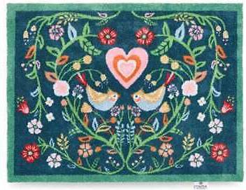 Hug Rug Pattern Nature 65 x 85 cm Natural, Blue
