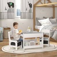 Homcom 3PCs Kids Table and Chair Set
