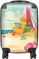 Warren Reed Fish On A Beach Holiday Suitcase Small